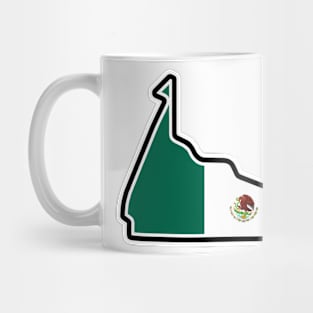 Autódromo Hermanos Rodríguez - Modern [flag] Mug